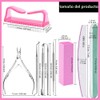 Kit de Manicura, 12Pzs Kit para Uñas, Incluir 5 Manicura