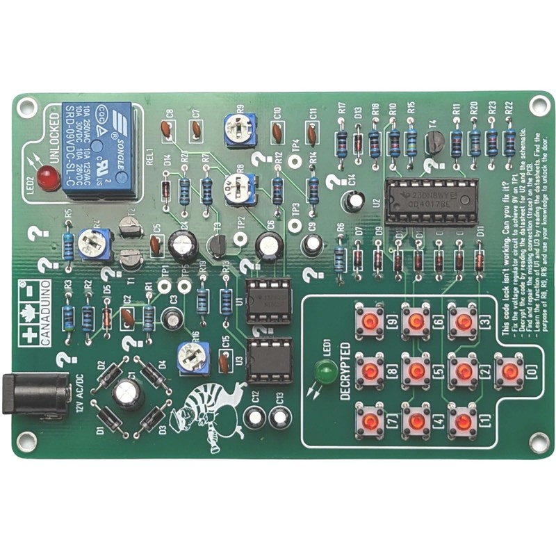 CANADUINO® Electronic Education and Troubleshooting Project The Broken Code Lock