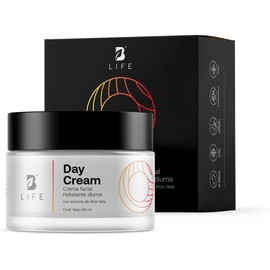 B Life Crema Facial de Día Hidratante de 90 ml. Adicionada con Vitamina E, Ácido Hialurónico y Niacinamida, Skincare Facial Antiarrugas. 