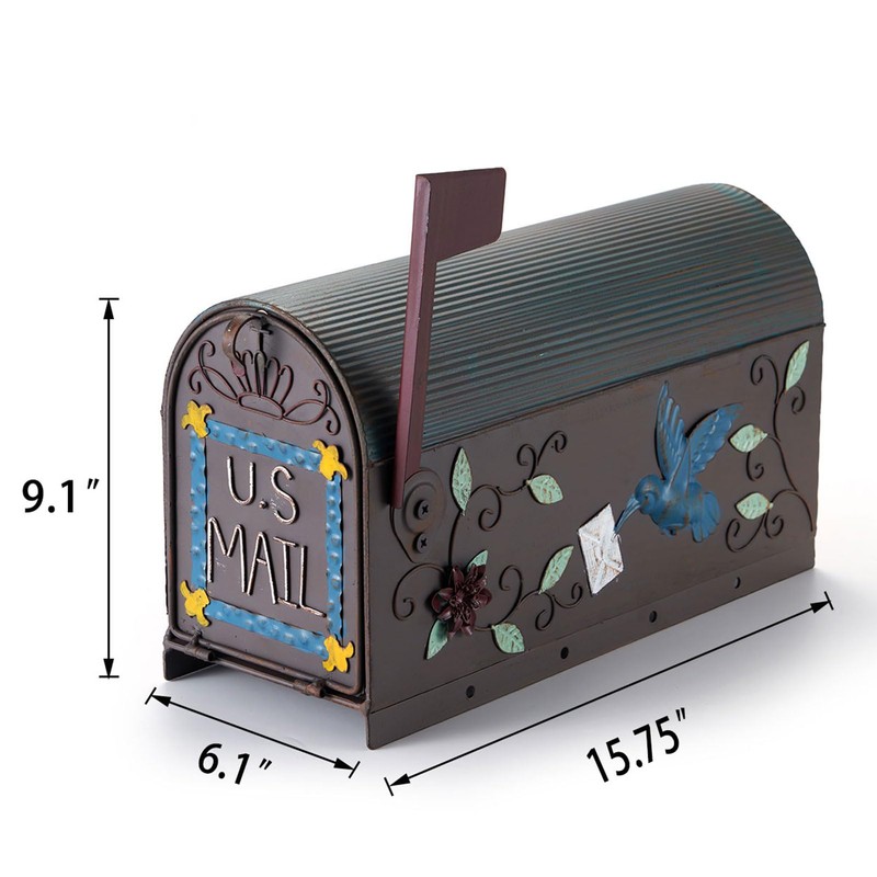 Heavy Duty Mailboxes for Outside, Post Mount Mailbox,Decorative Mailboxes Outside