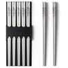 IQCWOOD 5 Pairs Ceramic Chopsticks, Bone China Chinese Reusable Chopsticks