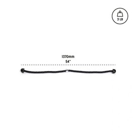 Bells of Steel Extra Long Tricep Rope Extension Tricep Rope Cable Attachment | Tricep Rope Attachment for Bicep and Tricep Training | Carabiner Compatible Triceps Rope, 54in Thick Rope Length