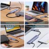 Aluminum 7 in 1 USB C Hub with USB 3.0,