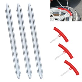 Set of 3 Tyre Tyre 30 cm Mounting Lever Motorcycle with 3 Rim Protectors, Tyre Changer Tool Tyre Lever Motorcycle Made of Manganese Steel for Bicycle, Scooter, Car Tyre Change