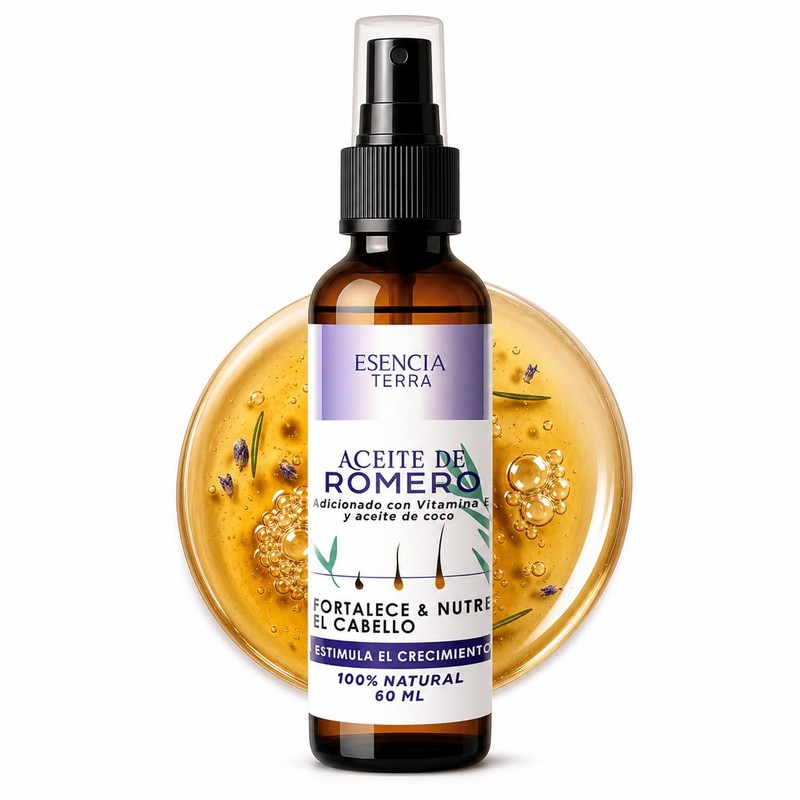Aceite de romero para el crecimiento del cabello - Anticaída