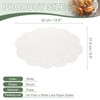 YELARXI Paper Doilies, 12.6 Inch White Lace Doilies Oval Disposable