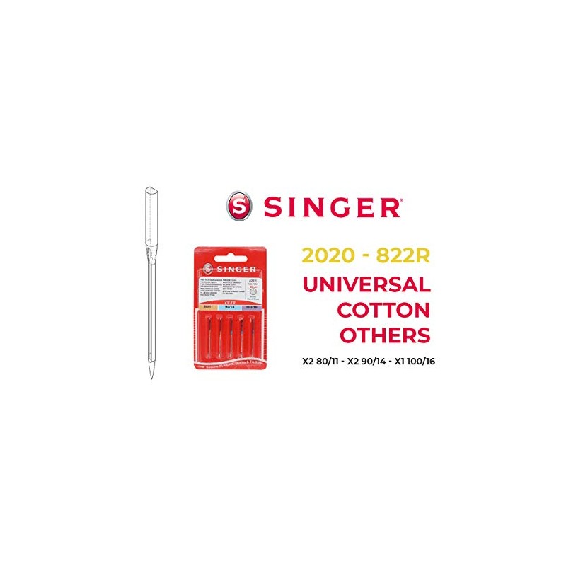 Singer Set of 2 Packs Sewing Machine Needles 2020 /