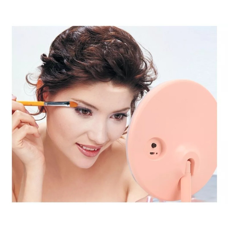 Espejo Para Maquillaje Tocador Con 3 Luz Led Recargable Usb