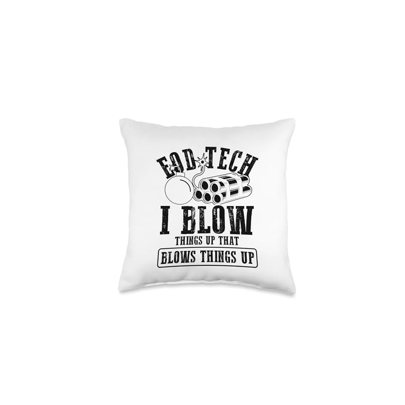 Explosive Ordnance Disposal Technician Military EOD Tech Throw Pillow