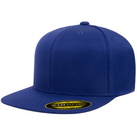 Flexfit 210 Premium Fitted Wool Blend Fabric Pro Baseball On-Field Style Cap | Bulk Pack Available(Royal,L/XL)