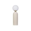 Bloomingville Stoneware Table Lamp with Frosted Globe and Inline Switch,