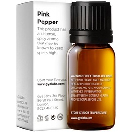 Gya Labs Pink Pepper Essential Oil for Skin - Pink Pepper Essential Oil Diffuser - Aromatherapy Oil Pepper Oil for Face,DIY,Candles & Massage - Crisp, Peppery & Spicy Scent - 100% Natural (0.34 Fl Oz)