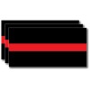 Decals by Haley Reflective Thin Red Line Sticker Decal Firefighter