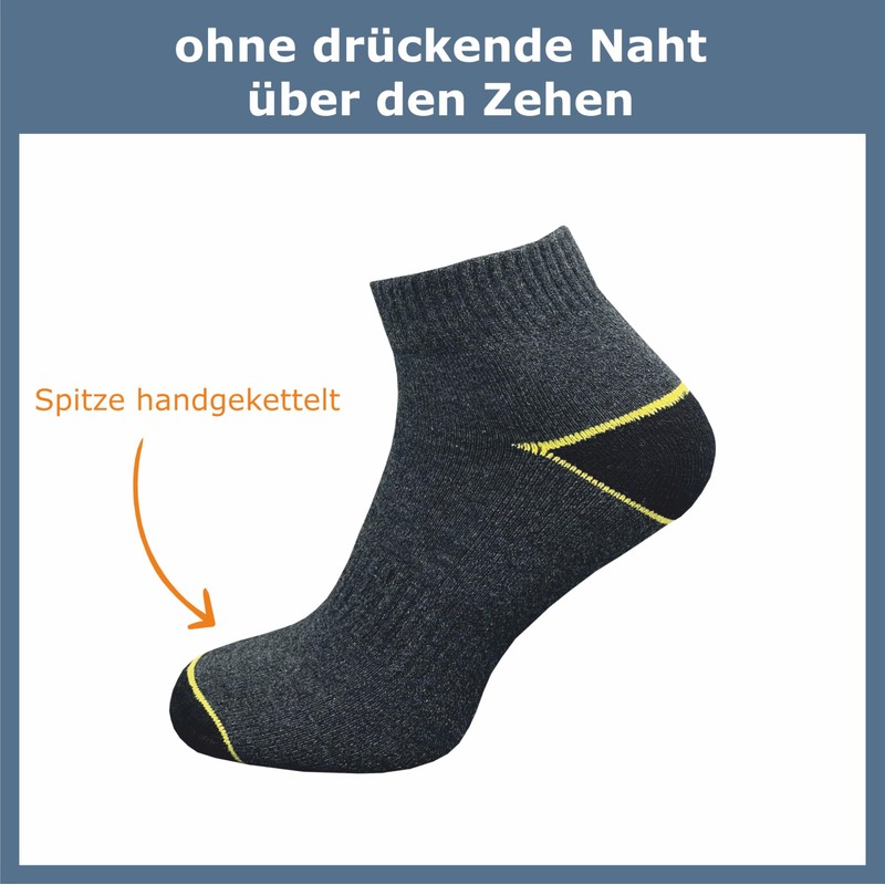GAWILO 10 Pairs of Men's Short Work Socks - High