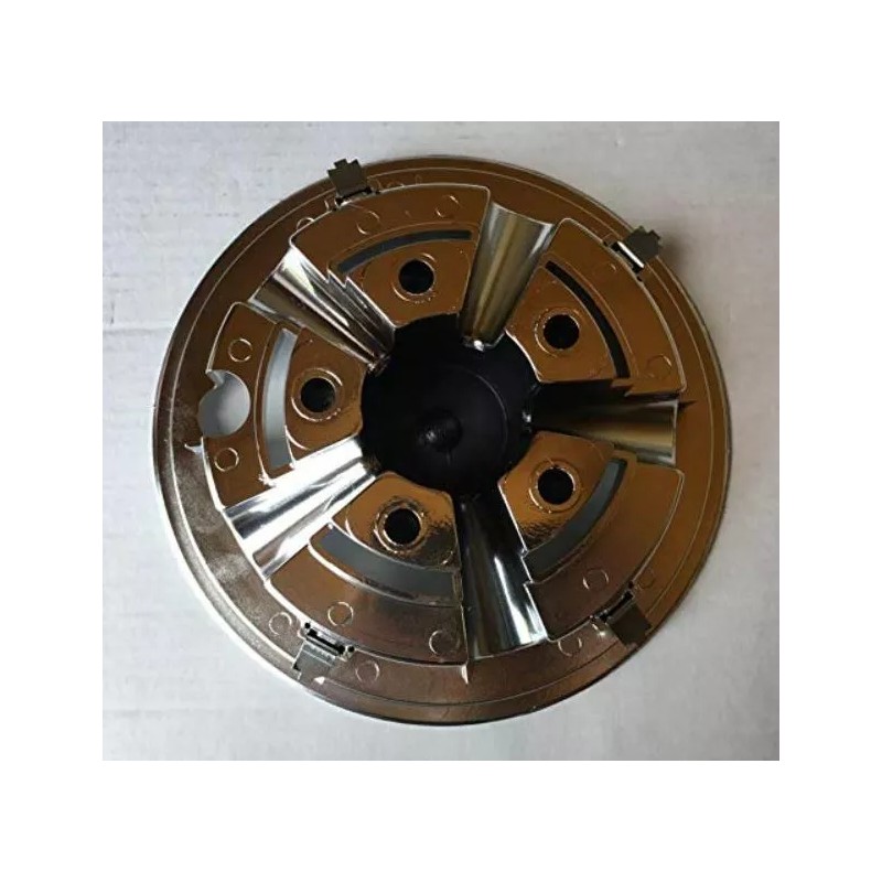 Huskey 1pc Replacement Chrome Golf Cart Hub Caps 8 inch