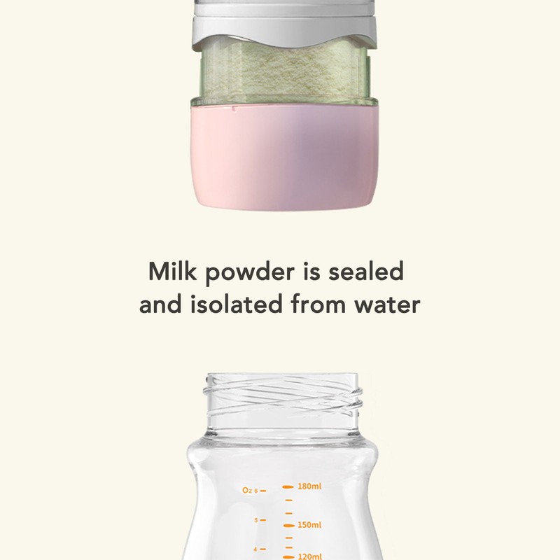 Quick Flush Baby Bottle Detachable Portable Press Rotate Quick Flush