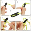 COM-FOUR® 8x guy ropes, each 4m for camping, reflective in