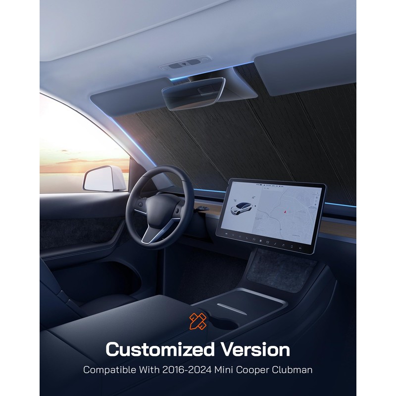 Pigenius Windshield Sunshade for Mini Cooper Clubman 2016-2025 (F54 Chassis)