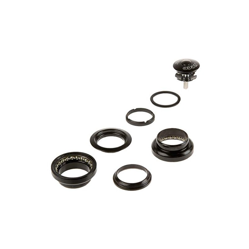 Neco AHEAD-Steuersatz-1-1/8 (28 6/34 0/30 0) schwarz-ALU/STAHL