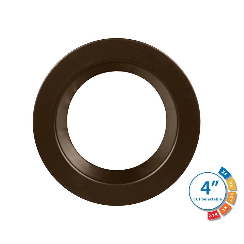 DLR4(v6) 4-inch Oil-Rubbed Bronze Selectable Recessed LED Downlight (DLR4607120SOB)