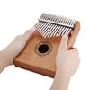 zmart 17 Keys Kalimba Thumb Piano Wood Mahogany Body Tune
