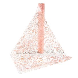 15 m Table Runner Rose Gold, Pink Paper Tablecloth Roll for Christening, Communion, Birthday, Wedding Table Decoration with Table Runner, Decoration for Girls, Christenings and All Celebrations