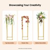 HAPPCUCOE Flower Stand,Geometric Centerpieces Flower Stand For Tables,Rectangular Wedding Flower