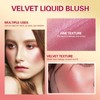 BEFIVECOK Liquid Blush, Natural Matte Velvet Finish, Soft Cream Liquid