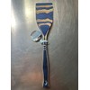 Island Bamboo Pakka Hardwood Spatula Blue And Tan Heat Resistant