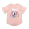 Bluey and Bingo Toddler Girls 3 Piece Outfit Set: T-Shirt
