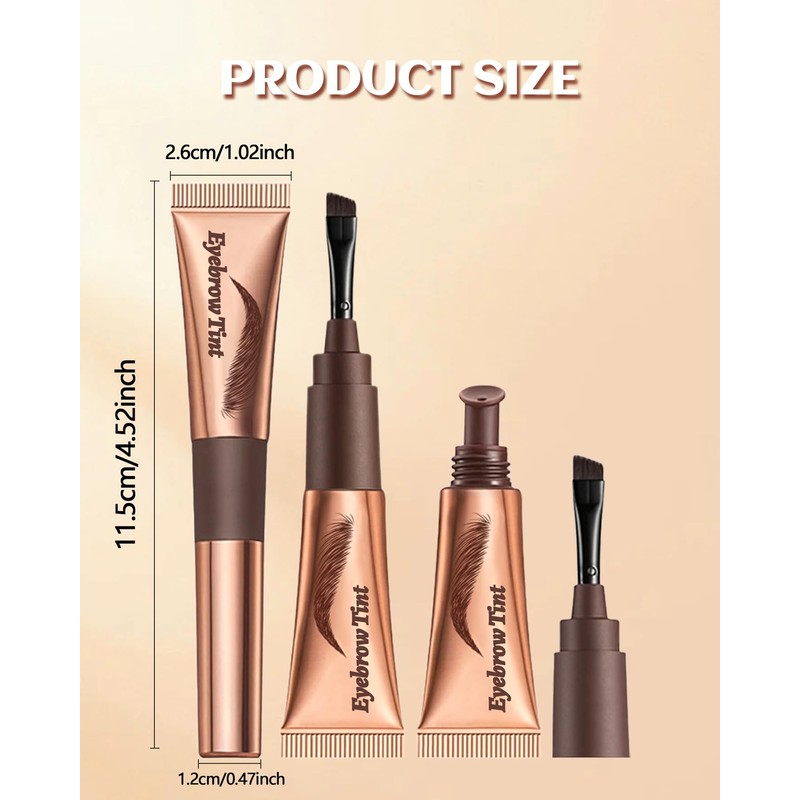 Easy Peel Off Eyebrow Gel, Mauve Tattoo Eyebrow Gel Easy