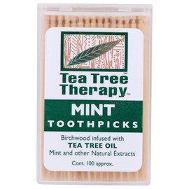 Tea Tree Therapy, Toothpicks Mint Tea Tree, 100 Count