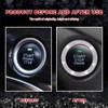 2 PCS Bling Crystal Rhinestone Car Engine Start Decoration Ring,