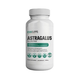 CSN Astragalus Full Spectrum 300mg Supplements | 60 Astragalus Capsules | Astragalus Supplements | 100% Vegan | 30 Day Supply