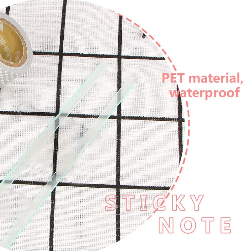 960Pcs Removable Long Strips Page Markers Underline Highlight Strips Clear