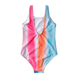 LIZENS Girls one Piece Swimwear Multicolor Swimsuit Colorful Beach Bathing Suit for Kids 2-12 Years（BDF23204,4-5T）