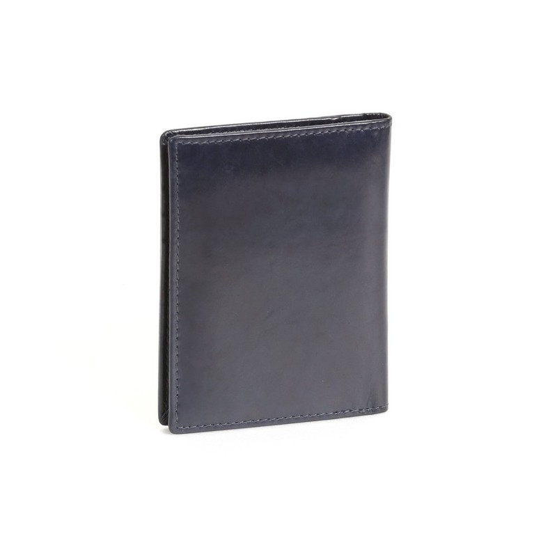 Credit Card Holder LEAS, Genuine Leather, blue - ''LEAS Card-Collection''