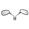 Motorcycle Split Vision Round Mirror Set