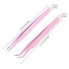 siyuwuro 2Pcs High Precision Stainless Steel Tweezers Set Straight and