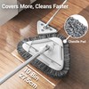 7-in-1 Triangle Mop Set with 7 Replaceable Heads and Adjustable