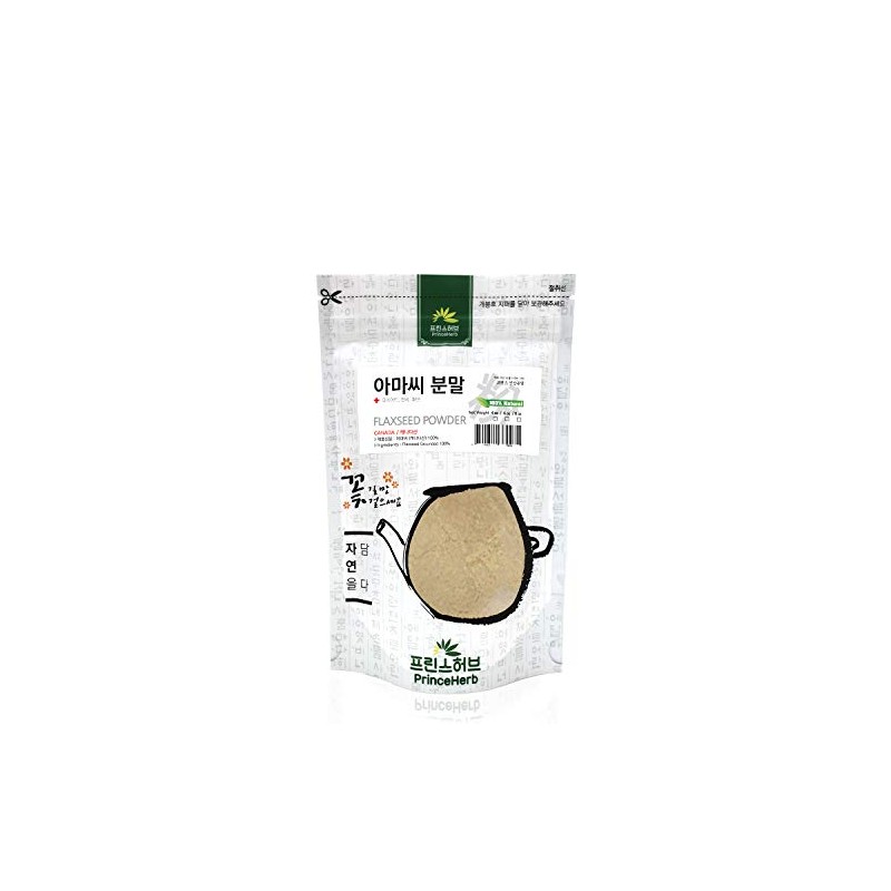 [Medicinal Herbal Powder] 100% Natural Grounded Flaxseed (Linseed/Yamazi/아마씨 가루), 6oz