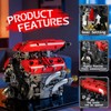 DOLIVE V8 Engine Model Kits that Runs, 1370PCS 8-Cylinder Engine