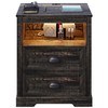 FONTOI Farmhouse Nightstand, End Table with Drawers, End Table with