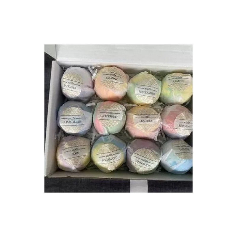 Fizzy Bath Bombs Gift Pack for Mom: 12pcs Bubble Spa
