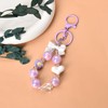 YangQian Bow Keychain Wristlet Beaded Charm Keychain for Women Girls