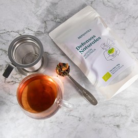 InmuneTea Organic 100g (50 Cups) | Herbal Loose Leaf Tea with Rosehip, Hibiscus, Lemongrass, Sage, Nettle, Thyme and Lime Flower REPLANTEA
