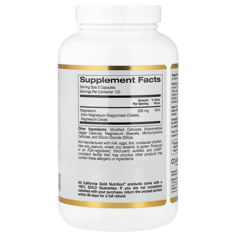 Magnesium Bisglycinate, High Absorption Albion Minerals, 240 Veggie Capsules
