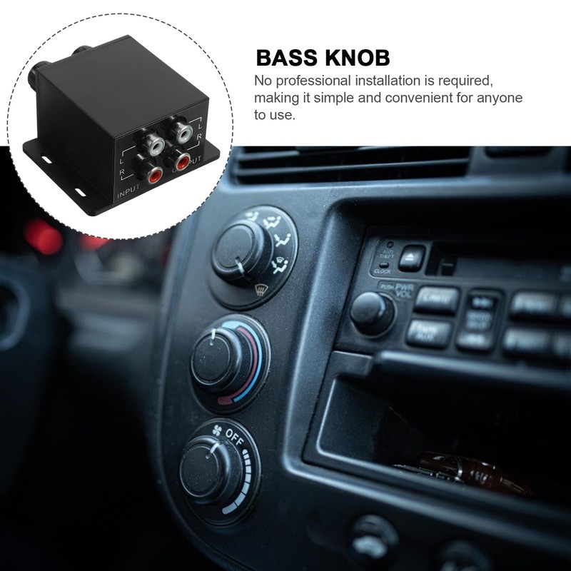 CALLARON Car Amplifier Audio Control - Adjustable Knob Car Amplifier,