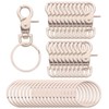 40 Pieces Swivel Trigger Hook Key Chain Ring Including 20