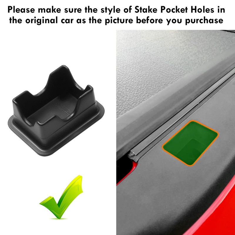 Moonlinks Ram 1500 Stake Pocket Covers, Rear Truck Bed Rail